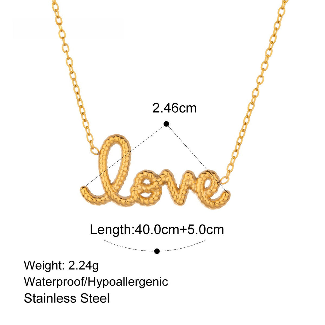 French Style Envelope Letter Necklace Women N6D503