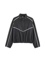 Load image into Gallery viewer, Colorblock Trim Stand Collar Jacket &amp; Pants Set Women N6H129