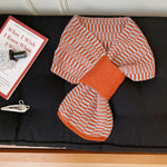 Load image into Gallery viewer, Vintage Stripe Knit Scarf Women Wool Blend N6H312