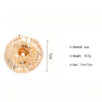 Load image into Gallery viewer, Coil Spring Bangle Iron Openwork Geometric Minimalist S5P126
