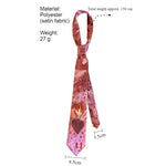 Load image into Gallery viewer, Pink Flame Heart Print Satin Tie Scarf Vintage Art N6G234