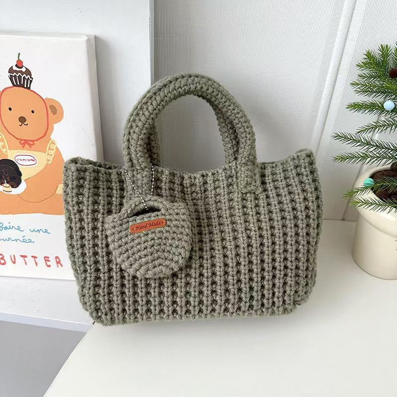 Women's Woven Cotton-Feel Shoulder Phone Bag N6J172