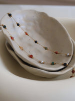 Load image into Gallery viewer, Colorful Natural Stone Crystal Titanium Chain Jewelry N6H190
