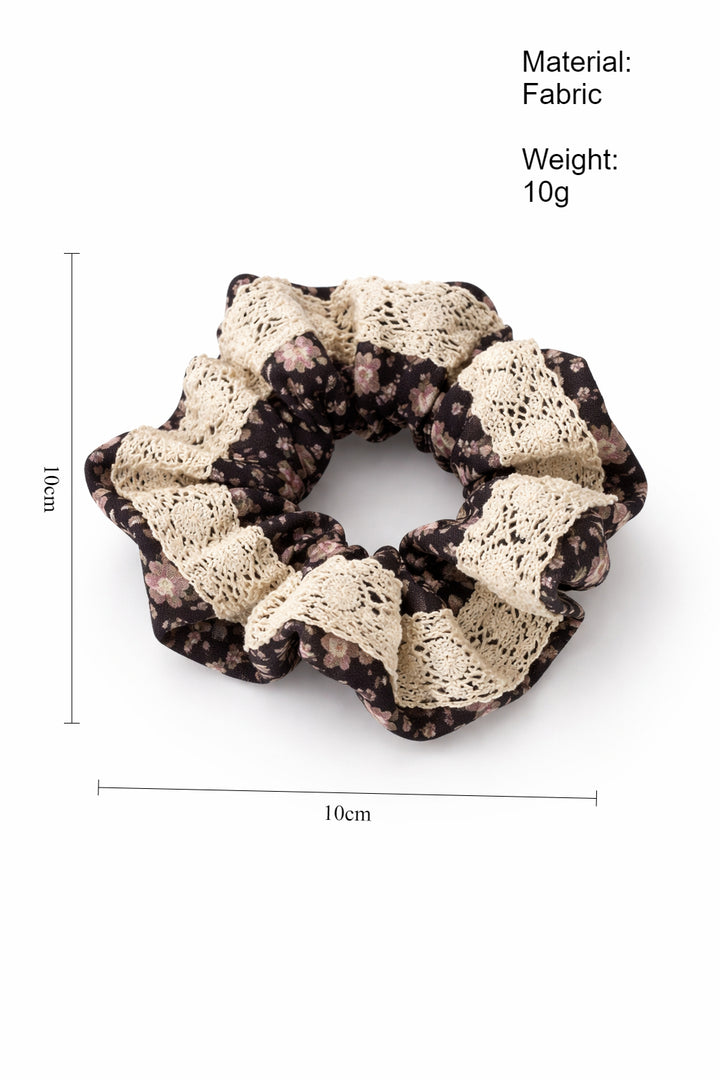 Floral Lace Bandana Scrunchie Women N6D002