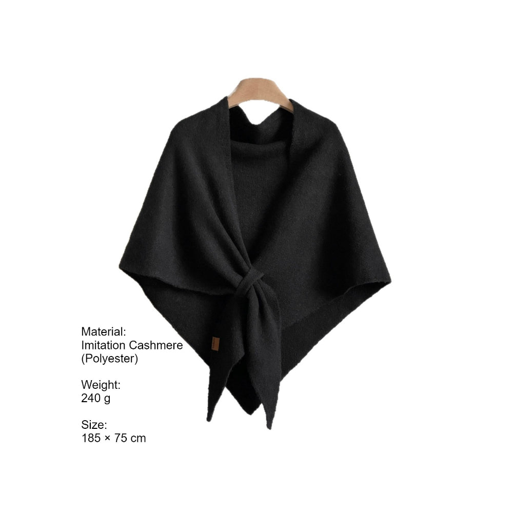 Luxury Triangle Cape Shawl Soft Knit Women Warm N6H237