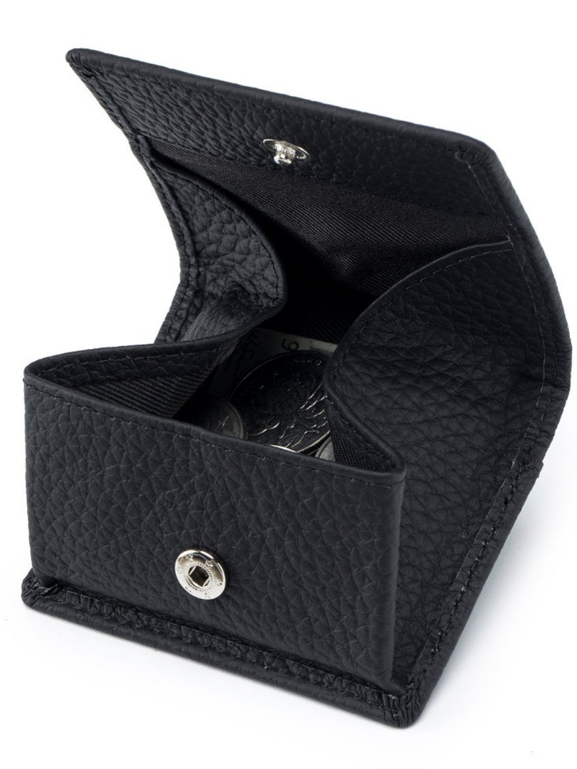 Genuine Leather Snap Mini Coin Wallet Women N6B208