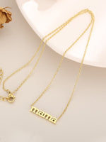 Load image into Gallery viewer, Titanium Steel Mama Pendant Necklace Women N6D530