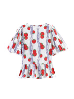 Load image into Gallery viewer, Bow Detail Print Short Sleeve Shorts Set N6F203