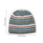 Load image into Gallery viewer, Women's Wool Knitted Striped Beanie N6J101