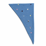 Load image into Gallery viewer, Daisy Floral Wool Blend Knit Triangle Scarf N6K227