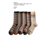 Load image into Gallery viewer, Double Needle Knit Plaid Mid-Calf Socks Women N6H023