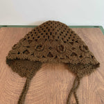 Load image into Gallery viewer, Handwoven Double Layer Flower Tassel Knit Beanie  N6H229