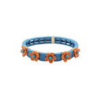 Load image into Gallery viewer, Bohemian Floral Cuff Enamel Steel Adjustable S5P076
