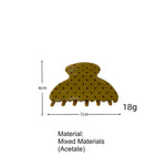Load image into Gallery viewer, Polka Dot Claw Clip Retro Acetate Large Hair Clip N6F070