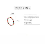 Load image into Gallery viewer, Vintage Acrylic Ombré Beaded Geometric Necklace N6H068