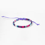 Load image into Gallery viewer, Woven Velvet-Finish Flat Wide Bracelet S5P619