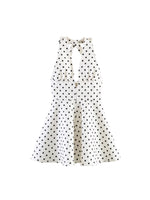 Load image into Gallery viewer, Polka Dot Halter Backless Dress Women Slim Fit N6F196