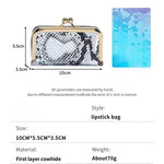 Load image into Gallery viewer, Women's Top-Grain Leather Snake-Print Jewelry Case N6J226