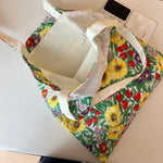 Load image into Gallery viewer, Lace Trim Floral Tote Bag Women Book Bag N6E035