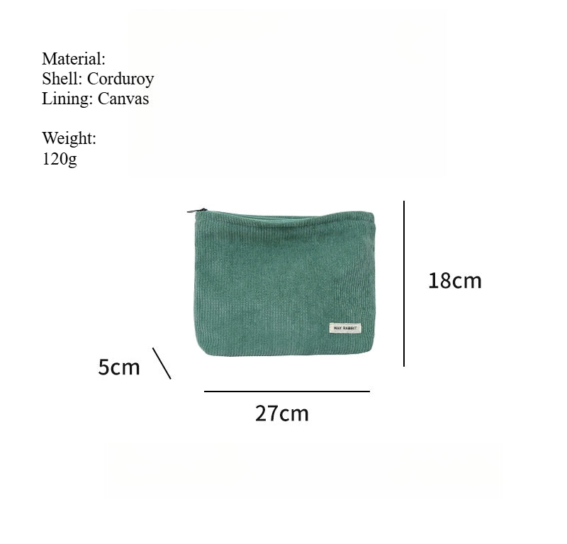 Corduroy Cosmetic Organizer Multi Compartment  S5P323