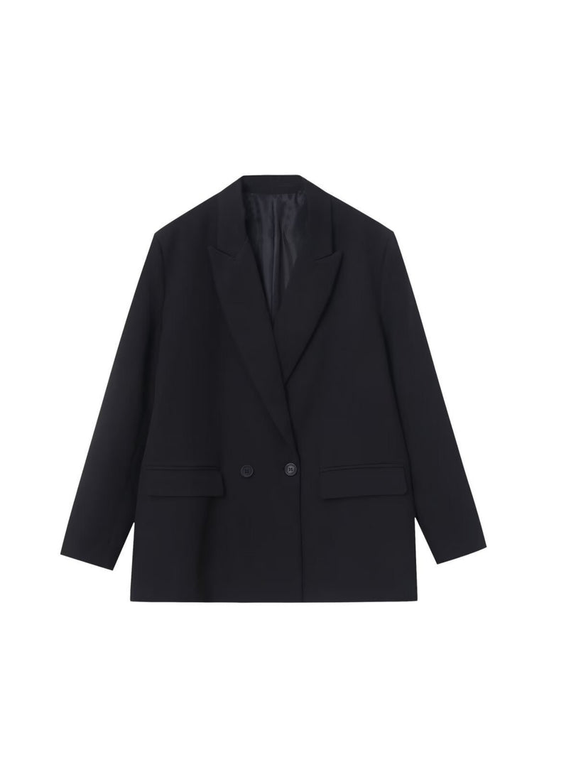 Double Breasted Loose Fit Blazer Women N6F012