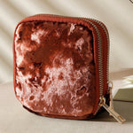 Load image into Gallery viewer, Ombre Tassel Velvet Jewelry Pouch with Double Layer N6E076