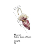 Load image into Gallery viewer, Lace Umbrella Shape Fabric Brooch Sweet Bag Charm N6G022