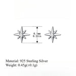 Load image into Gallery viewer, Octagram Zirconia Studs S925 Gold Plated S5P133