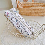 Load image into Gallery viewer, Vintage Floral Cotton Pencil Case YKK Zipper N6F152