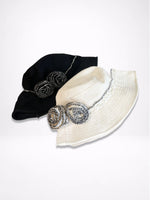 Load image into Gallery viewer, 3D Flower Large Brim Bucket Hat Women N6C315