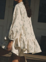 Load image into Gallery viewer, French Puff Sleeve Crop Top and Shorts Set Women N6C189