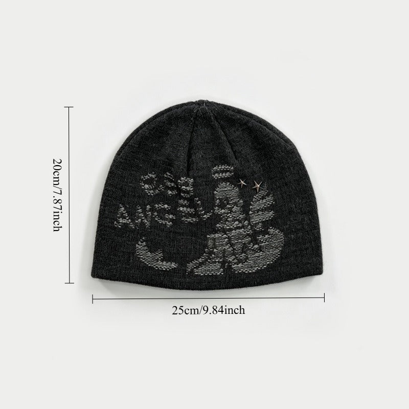 Women's Wool Jacquard Knit Beanie N6J102