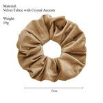 Load image into Gallery viewer, Crystal Velvet Elastic Hair Tie Continuous Loop S5P417
