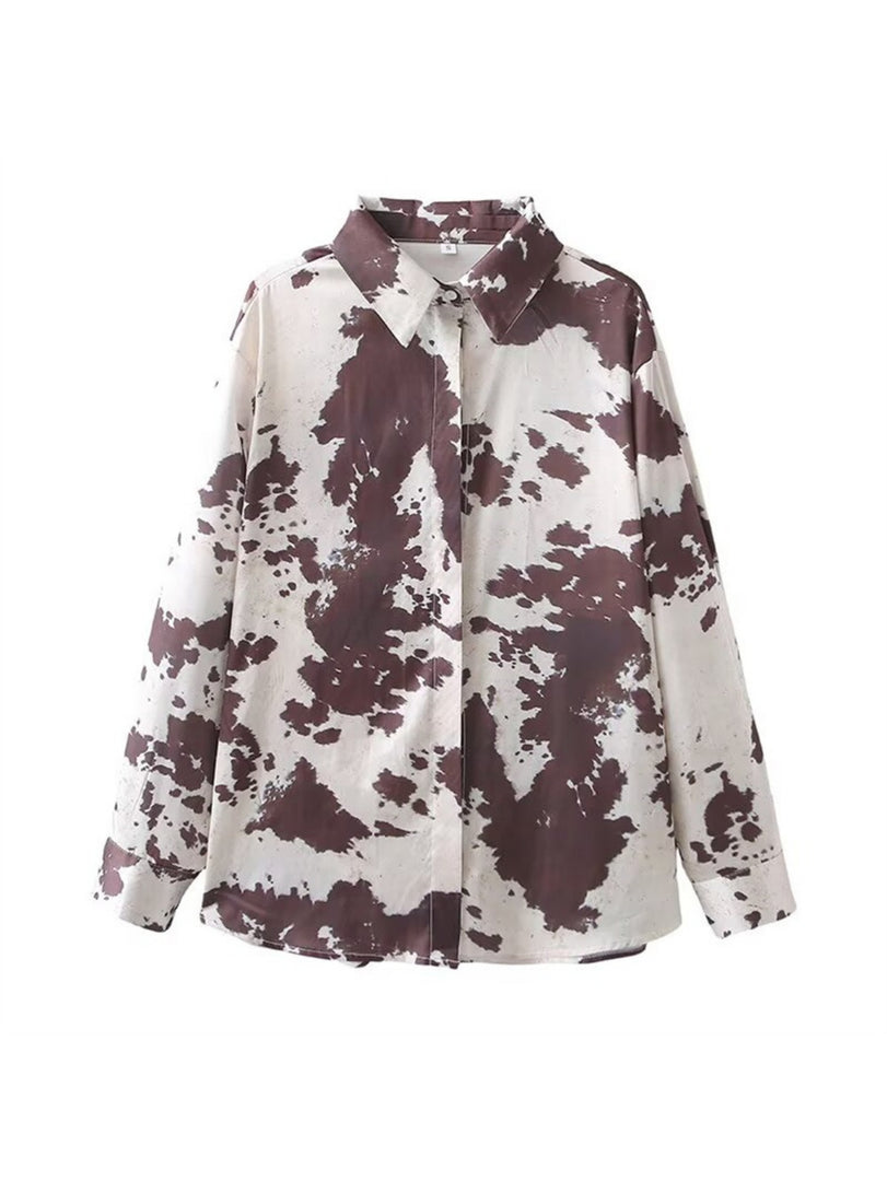 Striped Poplin Loose Shirt Women N6C100
