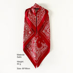 Load image into Gallery viewer, Paisley Satin Scarf 70cm Head Wrap Square N6G224