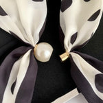 Load image into Gallery viewer, Women's Polyester Polka Dot Neck Scarf N6J145