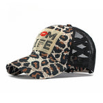 Load image into Gallery viewer, Leopard Appliqué Baseball Cap Wide Brim Sun Hat N6G208