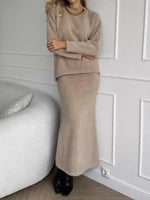 Load image into Gallery viewer, Crew Neck Mermaid Set Heavyweight Knit N5Z278
