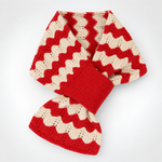Load image into Gallery viewer, Wave Stripe Knit Scarf Women Wool Blend N6H311