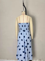 Load image into Gallery viewer, Polka Dot Sleeveless Bodycon Maxi Dress Women N6E161