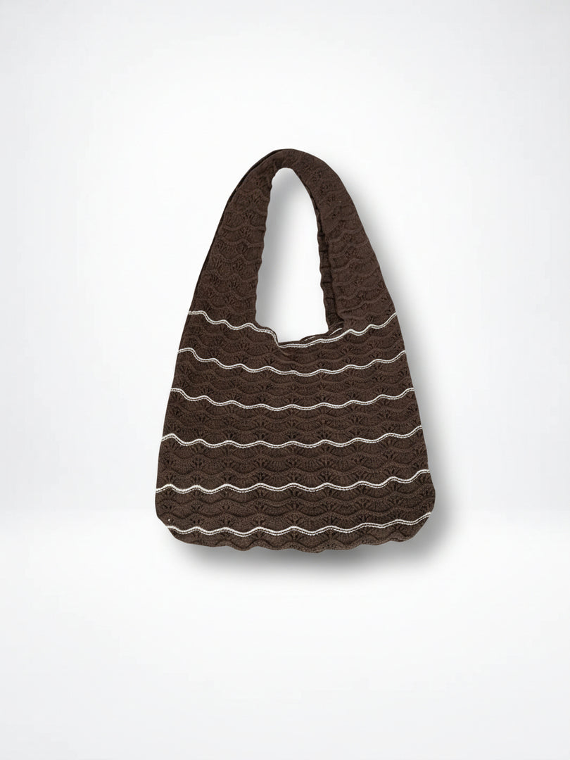 Wave Knit Tote Bag Women N6C054