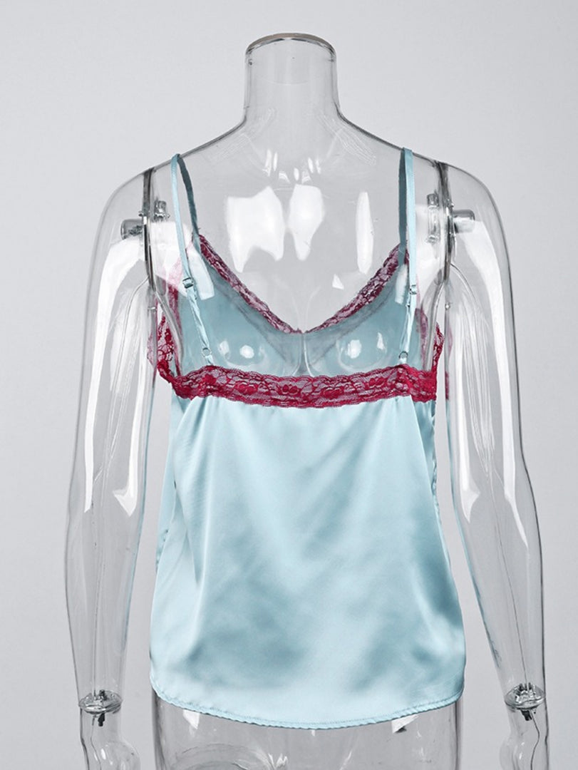 Sexy Lace Trim Camisole Top Women N6F026