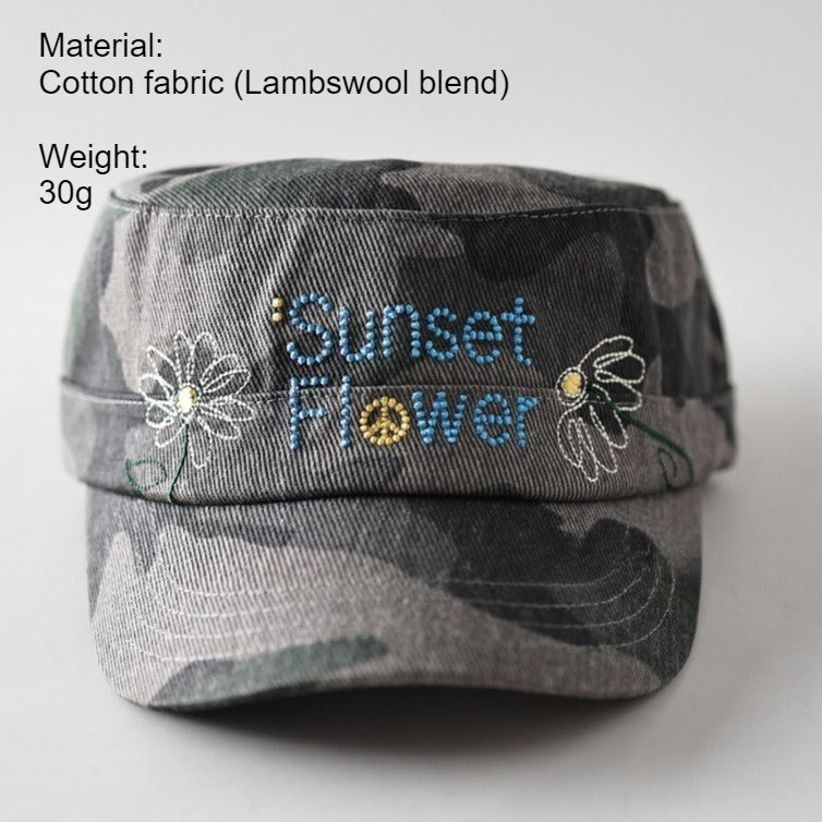 Camouflage Floral Bucket Hat Women N6C078