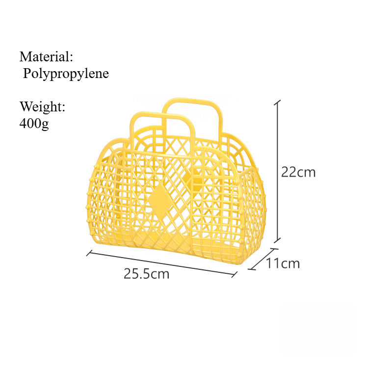 Collapsible Ventilated Plastic Shopping Basket S5P390