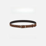 Load image into Gallery viewer, Vintage Leopard Print Genuine Leather Belt Women N6H323