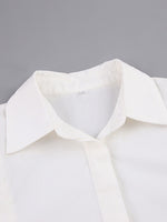 Load image into Gallery viewer, French Sharp Shoulder Slimming Shirt Women N6C136