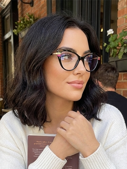 Retro Cat Eye Blue Light Blocking Glasses Women N6B153