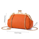 Load image into Gallery viewer, Women's Top-Grain Leather Chain Shell Bag N6J220