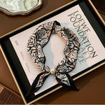 Load image into Gallery viewer, Long Scarf Pearl Magnetic Clasp Versatile Women N6H110