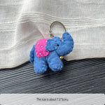 Load image into Gallery viewer, Cute Felt Elephant Keyring Pendant Baby Shower Gift N6G003